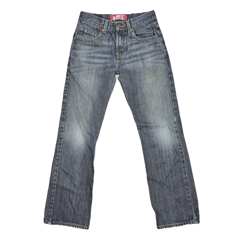 Levi's 514 Slim Straight Jeans Boys Size 12 Reg 26x26.5 Blue Denim
